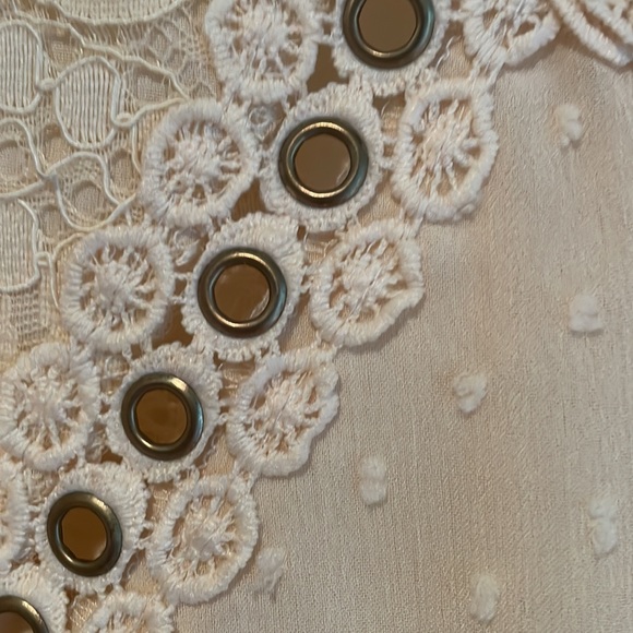 Gorgeous Indikah Cream Lace/ Metal Dress 12 - Picture 3 of 11
